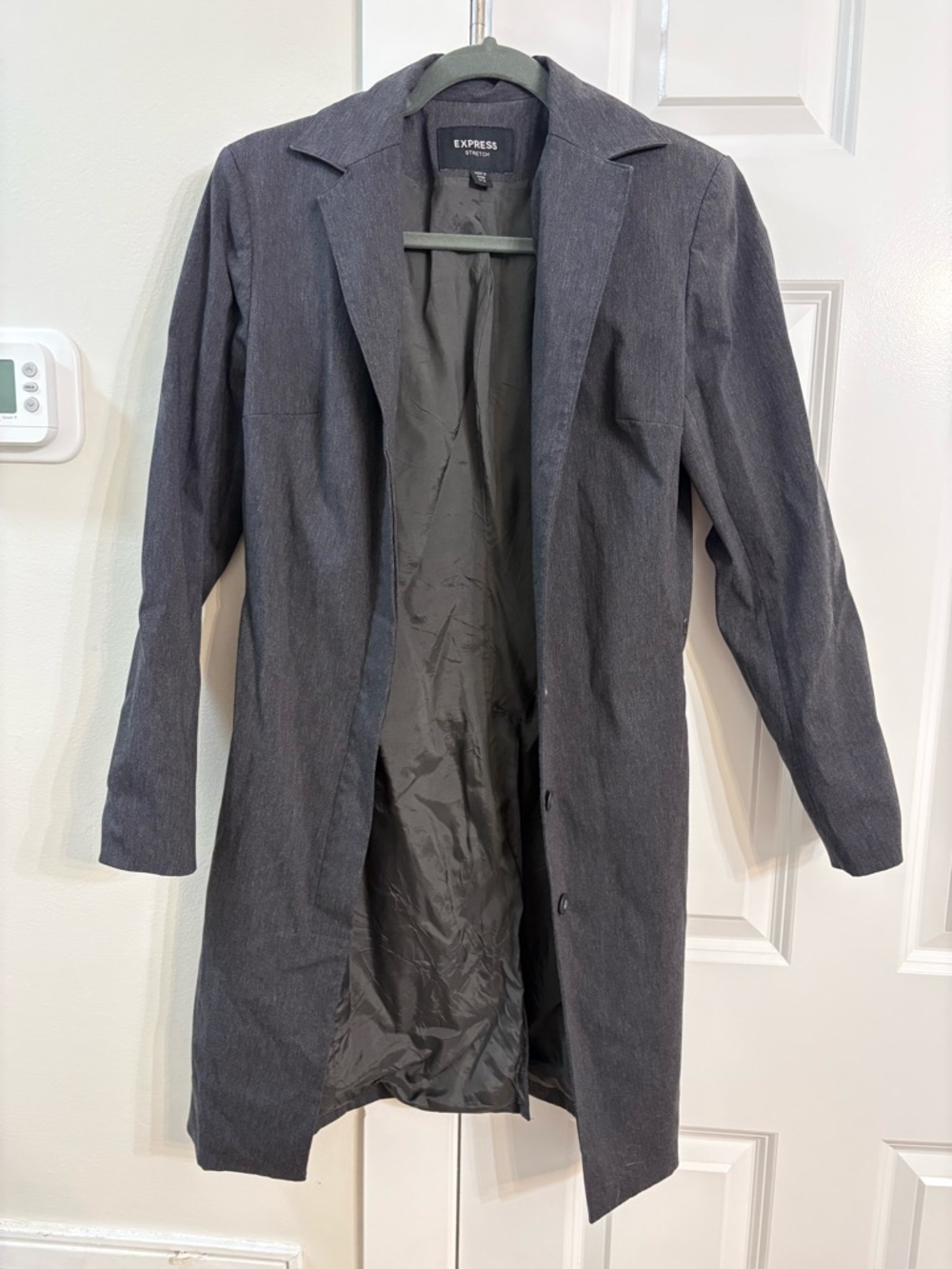 Express Gray Stretch Blazer